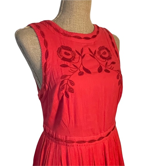 Free People birds of a feather embroidered mini dress size 6 - Picture 10 of 14